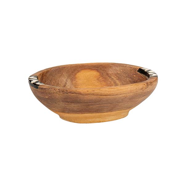 Schale oval 10x7cm BONE, Olivenholz / CONTIGO Fairtrade Onlineshop