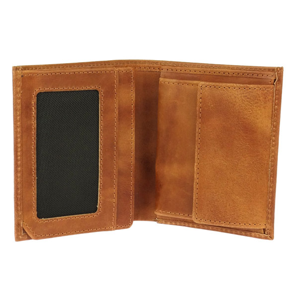 Börse Vintage-TINY 10x9cm braun, Rindsleder / CONTIGO Fairtrade Onlineshop