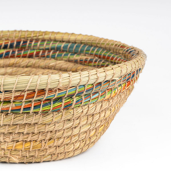 Korbschale 32cm STRIPES, Kaisagras