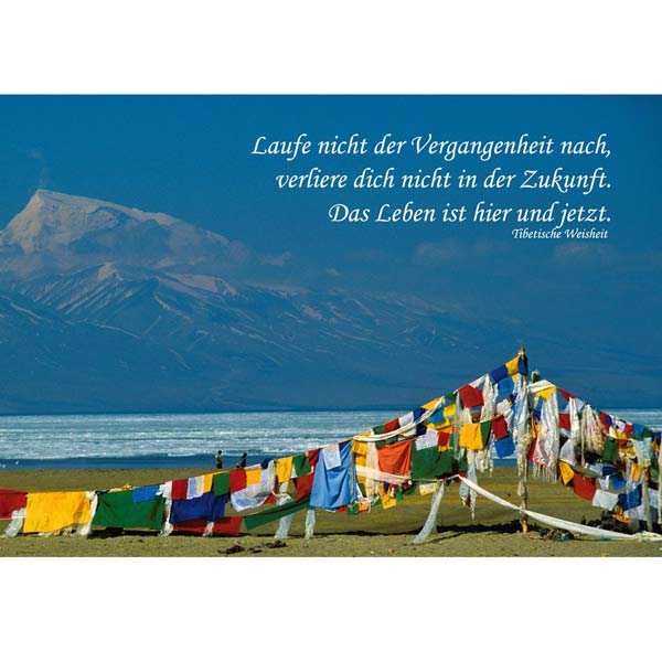 Grußkarte M      Das Leben ist hier und jetzt