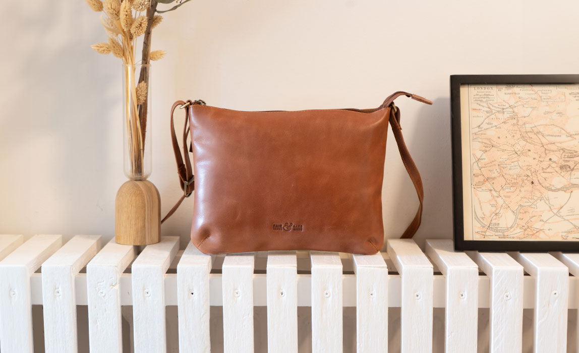 Fair Trade Vintage Ledertasche für Damen und Herren kaufen: Nachhaltige und handgefertigte Fair Fashion Accessoires von CONTIGO Fairtrade Shop  