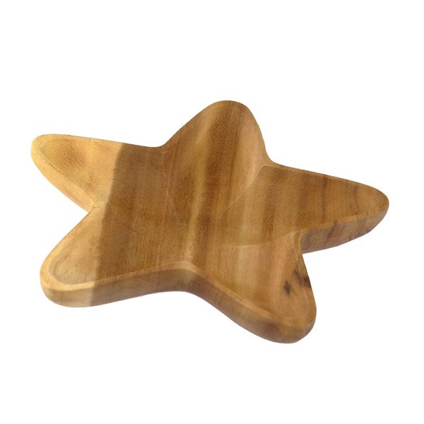 Schale 17cm STERN natur, Acaciaholz