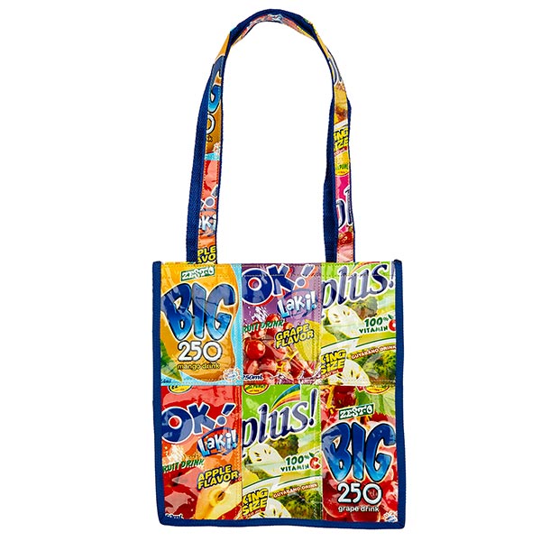 Saftpack UPCYCLING, Einkaufstasche TREND, bunt / CONTIGO Fairtrade Onlineshop