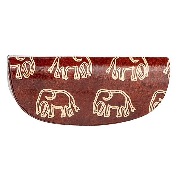 Sonnenbrillen-Etui ELEFANT, Ziegenleder / CONTIGO Fairtrade Onlineshop
