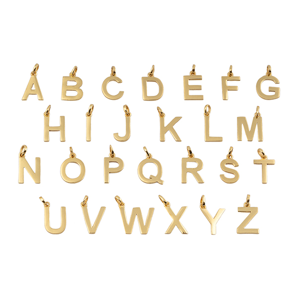 Anhänger, Buchstabe, Mix&Match, 22K vergoldet, [S01] / CONTIGO Fairtrade Onlineshop