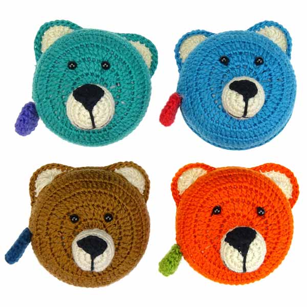 Maßband Bär gehäkelt, handgemacht (Stückpreis)