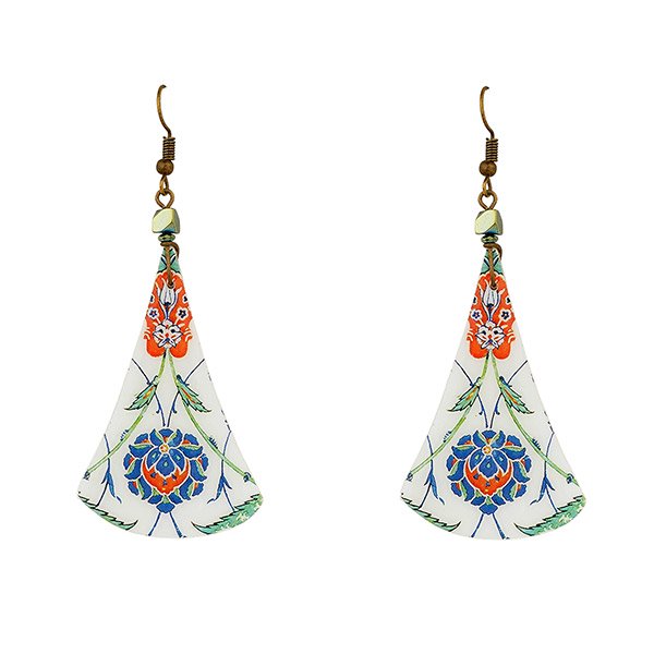 Ohrringe Triangular XL pastell, Fliese