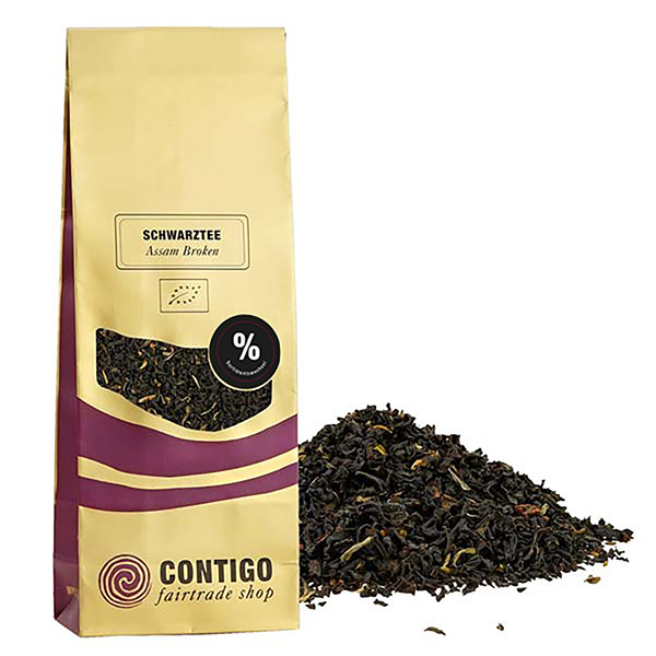 Assam Broken SCHWARZER TEE Bio - TGFBOP 100g / CONTIGO Fairtrade Onlineshop