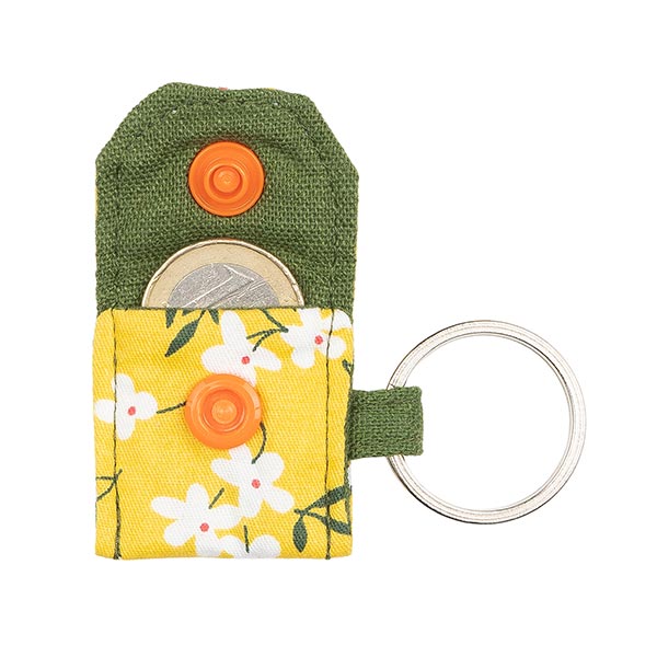 Mini-Chip-Etui Stoff, bunter Mix, Baumwolle / CONTIGO Fairtrade Onlineshop