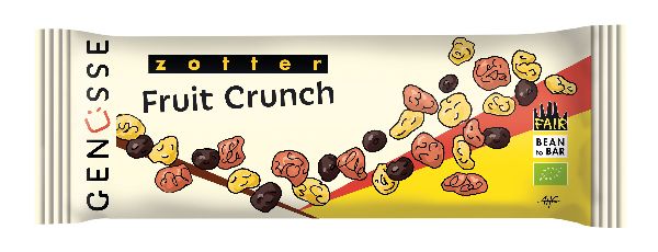 Zotter Genüsse- Fruit Crunch 70g BIO