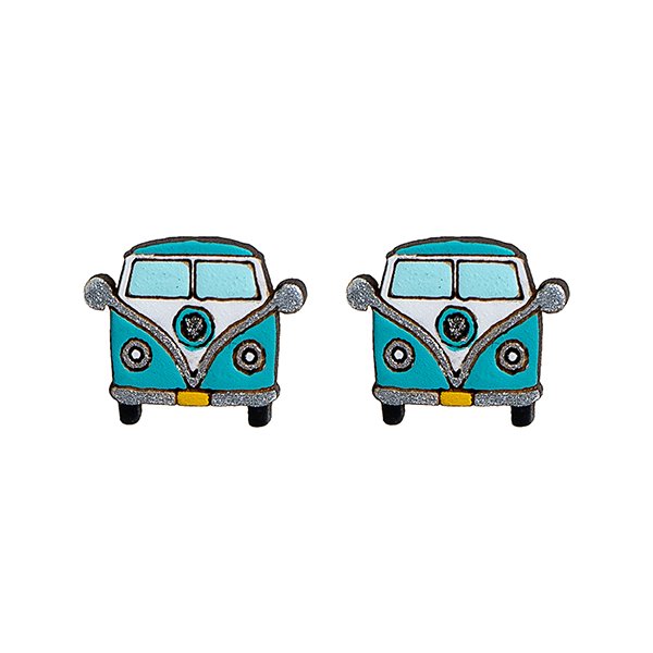 Ohrstecker AUTO BUS, Flaschenkürbis