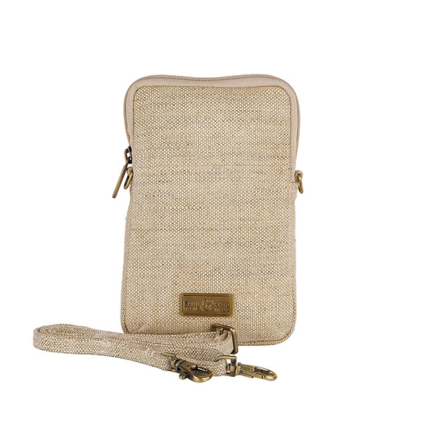 Smartphonetasche Hanf-Canvas, natur / CONTIGO Fairtrade Onlineshop
