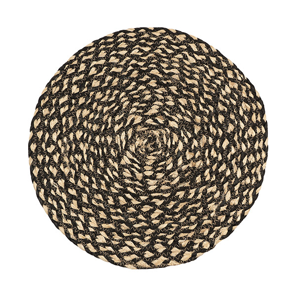 Tischset 38cm BLACK NATURE, Jute