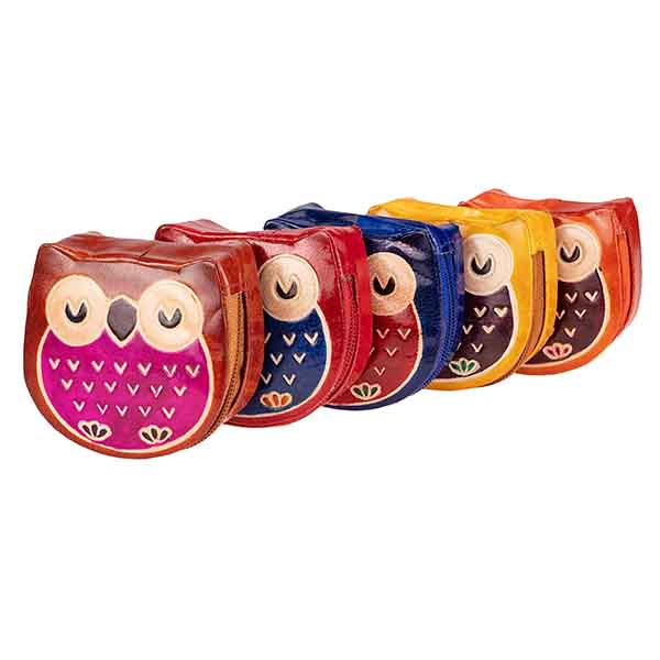 Münzbörse Eule Ziegenleder / CONTIGO Fairtrade Onlineshop