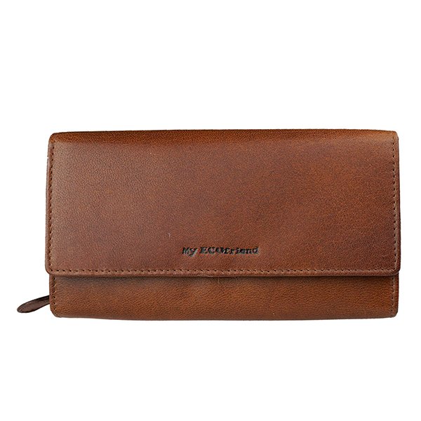 Brieftasche 10x19cm chestnut, ECO-Ziegenleder