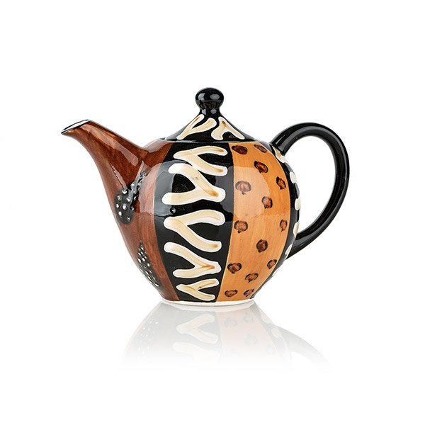 Teekanne klein ANIMAL PRINT Keramik, Kapula / CONTIGO Fairtrade Onlineshop