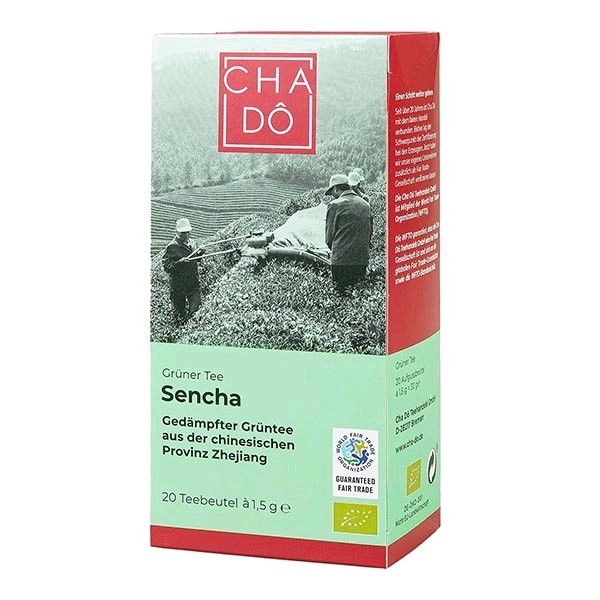 Cha Dô Grüntee Sencha BIO Teebeutel 20x1,5g