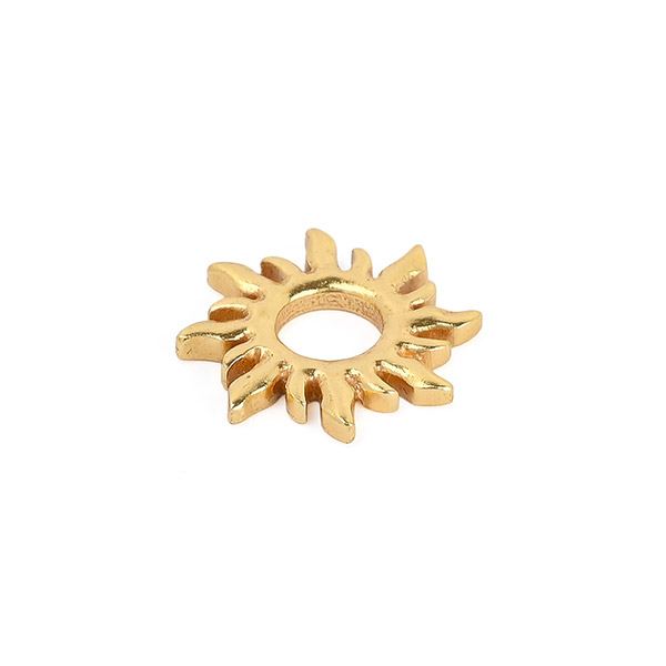 Anhänger, Sonne, rund, Mix&Match, 22K vergoldet / CONTIGO Fairtrade Onlineshop