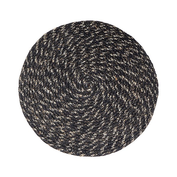 Tischset 38cm BLACK, Jute