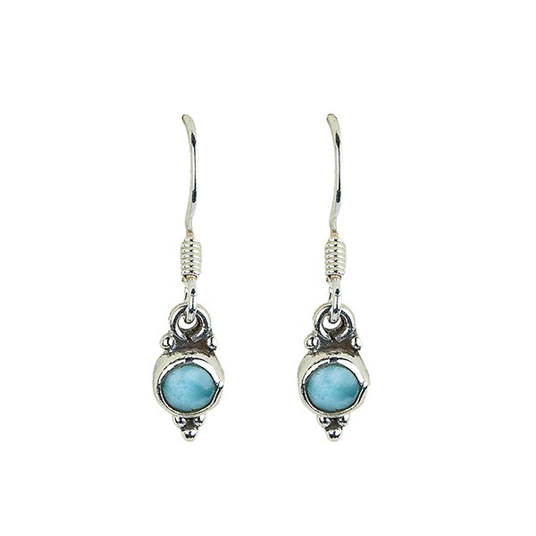 Ohrhänger Larimar, Silber