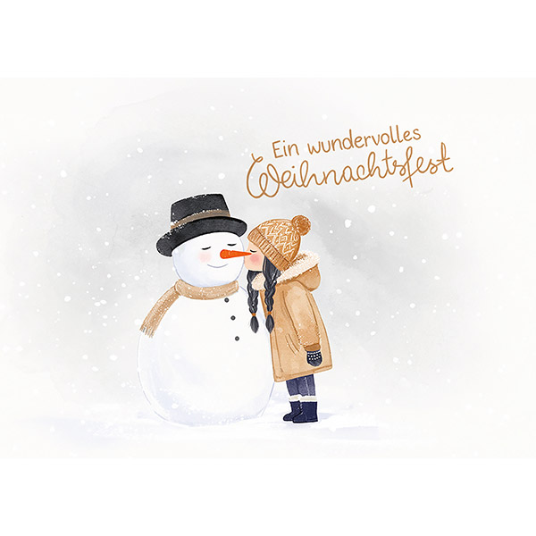Grußkarte M Ein wundervolles Weihnachtsfest / CONTIGO Fairtrade Onlineshop