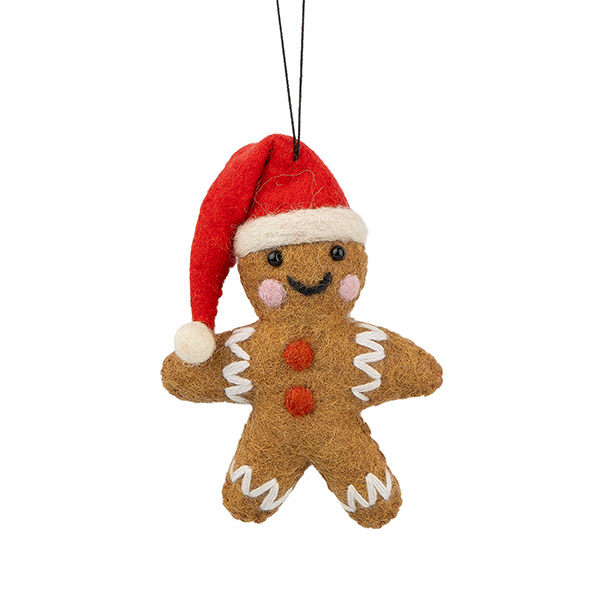 Dekoanhänger LEBKUCHENMÄNNCHEN (Stückpreis), Wollfilz