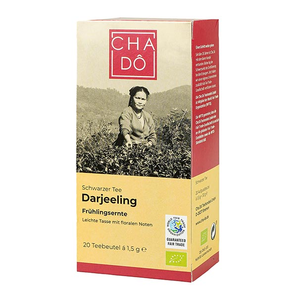 Cha Dô Darjeeling BIO Teebeutel 20x1,5g kaufen Cha Dô Darjeeling BIO Teebeutel 20x1,5g / CONTIGO Fairtrade Onlineshop
