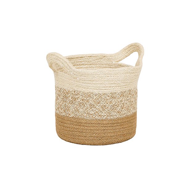 Henkelkorb 20cm SAGE, Jute