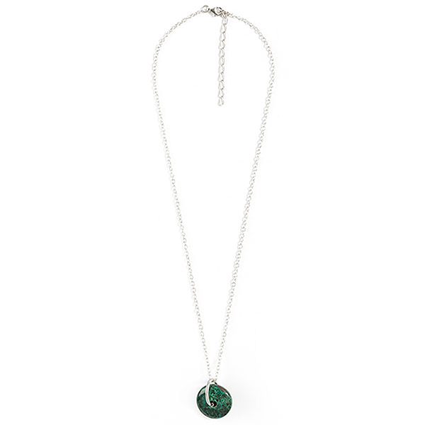 Halskette DONUT mini Chrysokoll, Silber / CONTIGO Fairtrade Onlineshop