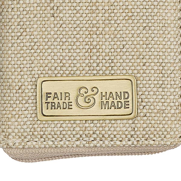 Geldbörse 7x10cm Hanf-Canvas, natur RFID secure / CONTIGO Fairtrade Onlineshop