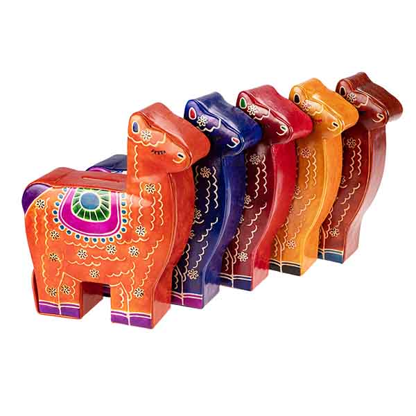 Spardose LAMA Ziegenleder / CONTIGO Fairtrade Onlineshop