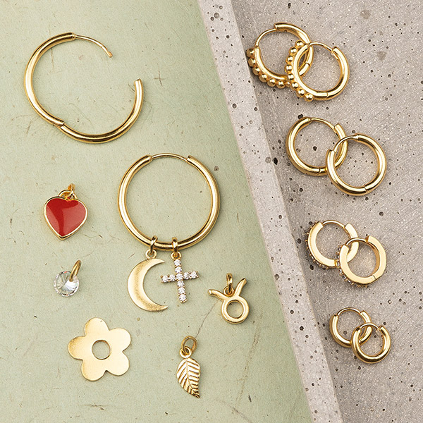 Anhänger, Zirkonia, Mix&Match, 22K vergoldet / CONTIGO Fairtrade Onlineshop