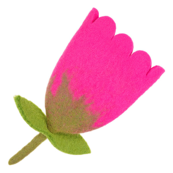 Eierwärmer TULPE pink, Wollfilz