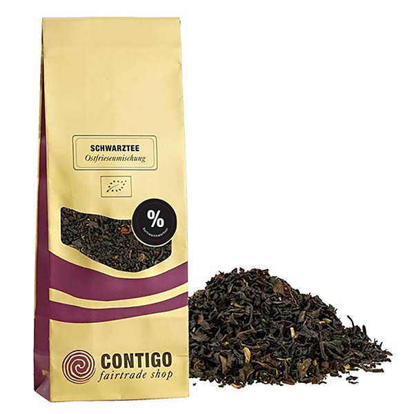 Ostfriesenmischung SCHWARZER TEE Bio - Blattteemischung 100g / CONTIGO Fairtrade Onlineshop