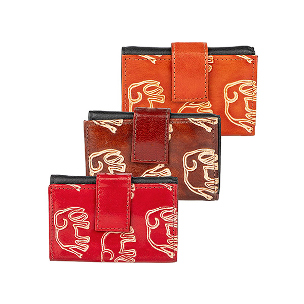 Börse Mini 7x10cm ELEFANT, Ziegenleder / CONTIGO Fairtrade Onlineshop