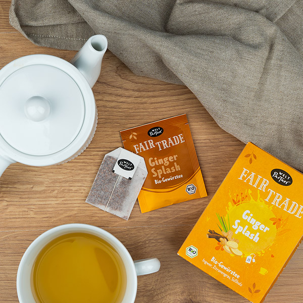 Gewürztee Ginger Splash, BIO Teebeutel 20x1,1g / CONTIGO Fairtrade Onlineshop