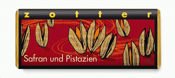 Zotter - Safran und Pistazien 70g BIO