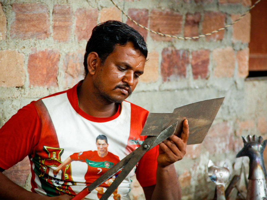 Fair Trade Kunsthandwerk aus Indien, handgefertigt von Manjeen - CONTIGO Fairtrade Shop