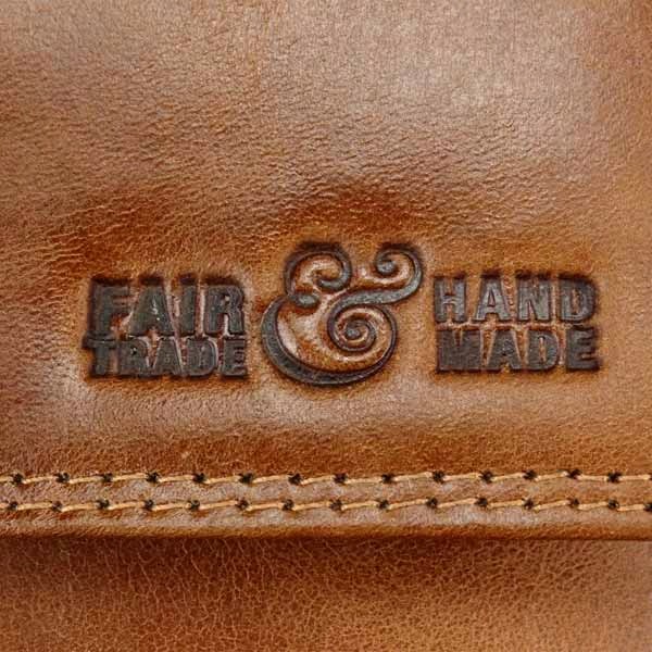 Börse Vintage-VINCE 13x10cm braun, Rindsleder / CONTIGO Fairtrade Onlineshop