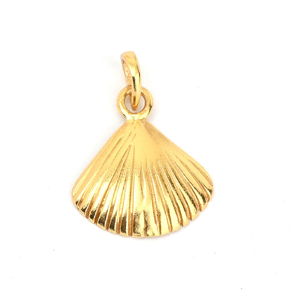 Anhänger, Muschel, Mix&Match, 22K vergoldet / CONTIGO Fairtrade Onlineshop