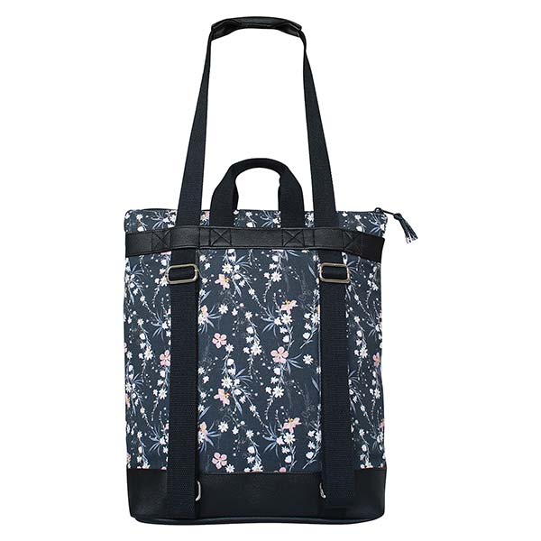 Rucksack Schultertasche 3in1 MILLEFLEUR, Baumwoll-Canvas / CONTIGO Fairtrade Onlineshop