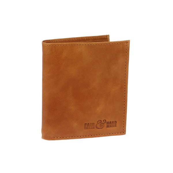 Börse Vintage-TINY 10x9cm braun, Rindsleder / CONTIGO Fairtrade Onlineshop
