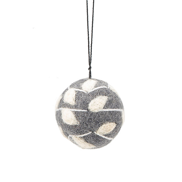 Dekoanhänger WEIHNACHTSKUGEL (Stückpreis), Wollfilz / CONTIGO Fairtrade Onlineshop