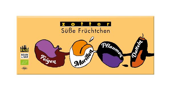 Zotter Süße Früchtchen- Sunny Mix 80g BIO