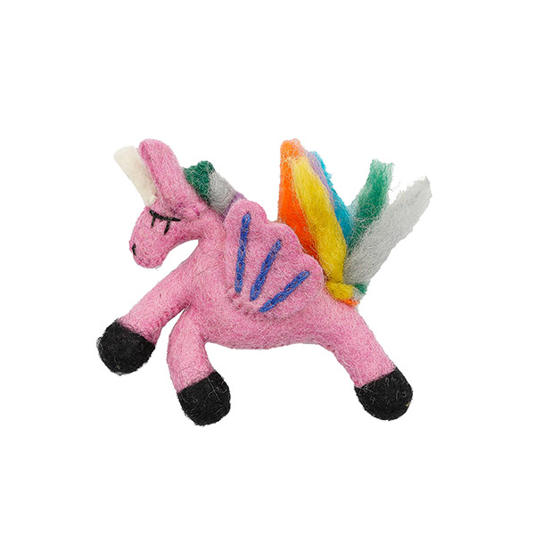 Magnet EINHORN, Wollfilz