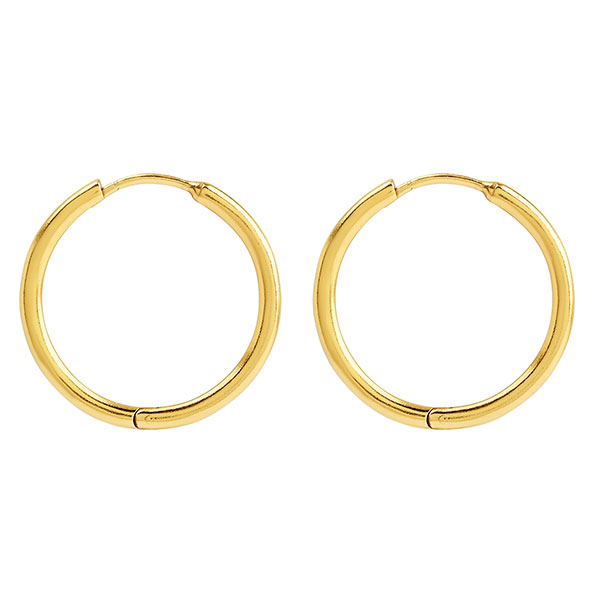 Creolen, Basic, 2,5 cm, Mix&Match, 22K vergoldet / CONTIGO Fairtrade Onlineshop