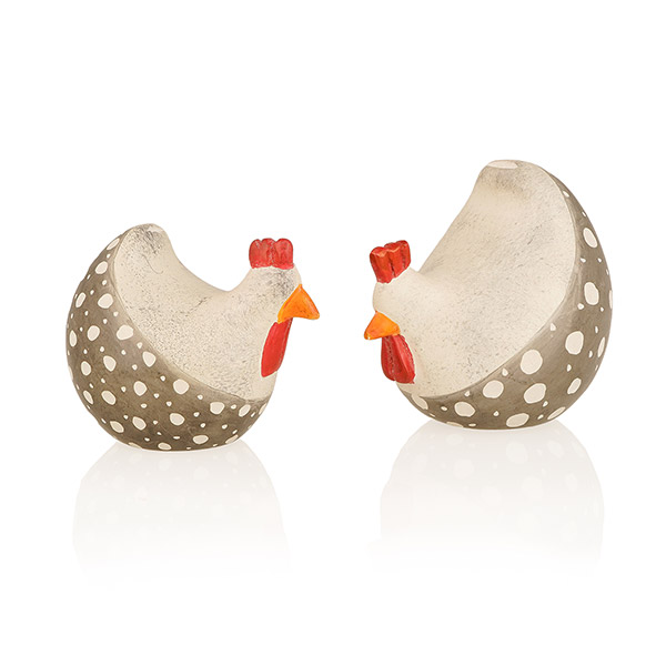 Perlhuhn LISA 7cm, Speckstein / CONTIGO Fairtrade Onlineshop