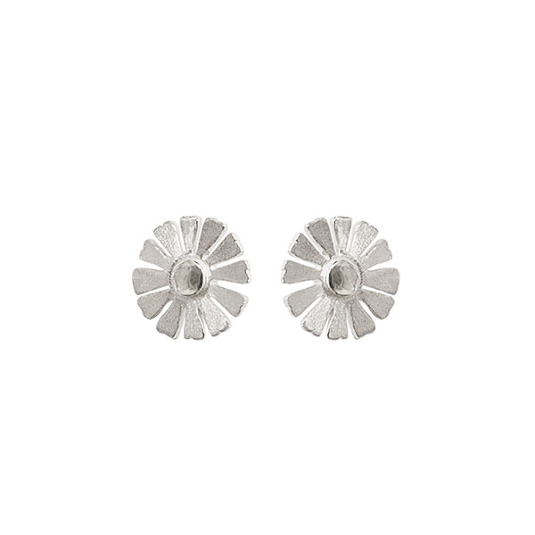 Ohrstecker MARGERITE, Silber, 1 cm