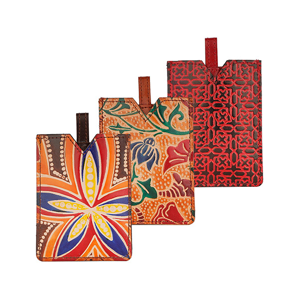 Handspiegel im Etui SOMAR (Stückpreis), Ziegenleder