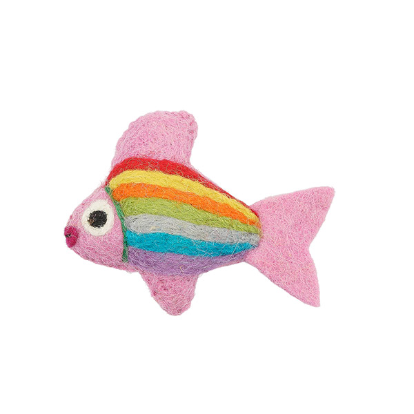 Magnet REGENBOGENFISCH, Wollfilz